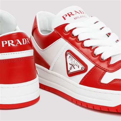 red prada casual shoes|prada sneakers red.